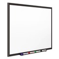 White Boards | Quartet 2544B Classic Series 48 in. x 36 in. Porcelain Magnetic Dry Erase Board - White Surface/Black Aluminum Frame image number 2
