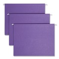 File Folders | Smead 64072 Letter Size 1/5-Cut Tabs Colored Hanging File Folders - Purple (25/Box) image number 0