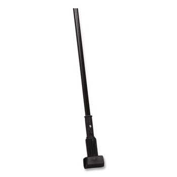 CLEANING TOOLS | Carlisle 3697000 1 in. Diameter x 60 in. Vinyl Coated Jaw Style Metal Mop Handle - Black