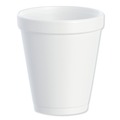 Just Launched | Dart 8J8 8 oz. Foam Drink Cups - White (25/bag, 40 Bags/Carton) image number 3