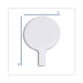 White Boards | Flipside 10036 9 in. x 5 in. Dry Erase Paddle - White Surface (12/Pack) image number 2