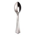 Cutlery | WNA WNA REF320SP 6.25 in. Reflections Heavyweight Plastic Utensils Spoon - Silver (320/Carton) image number 1