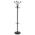 Wall Racks & Hooks | Alba PMVIENAN 16w x 16d x 70.6h Viena 8-Knob Steel Coat Stand - Black image number 0