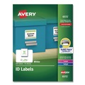 Labels | Avery 06572 2 in. x 2.63 in. Permanent ID Labels with Sure Feed Technology - White (15/Sheet, 15 Sheets/Pack) image number 0