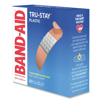  | BAND-AID 100563500 0.75 in. x 3 in. Plastic Adhesive Bandages (60/Box)