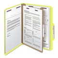 Just Launched | Smead 13734 Pressboard Four-Section Top Tab Classification Folders - Letter, Yellow (10/Box) image number 1