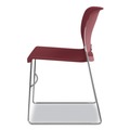 Office Chairs | HON H4041.MB.Y Olson Stacker 300 lbs. Capacity 17.75 in. Seat Height High Density Chair - Mulberry/Chrome (4/Carton) image number 8