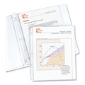 Back to School Sale | C-Line 62027 11 in. x 8.5 in. Standard Weight Polypropylene Sheet Protectors - Clear (100/Box) image number 2