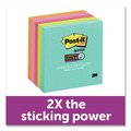 Notebooks & Pads | Post-it Notes Super Sticky 654-5SSMIA 3 in. x 3 in. Pads in Supernova Neon Collection Colors (5 Pads/Pack) image number 1