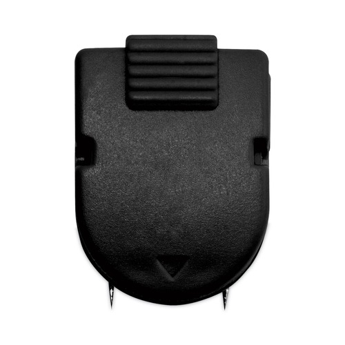 Desk Shelves | Advantus 75344 40 Sheet Capacity Wall Clips for Fabric Panels - Black (20/Box) image number 0