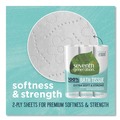 Toilet Paper | Seventh Generation SEV 13738 2-Ply Septic Safe 100% Recycled Bathroom Tissue - White (24/Pack) image number 2