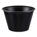 Cups and Lids | Dart P400BLK 4 oz. Polystyrene Portion Cups - Black (2500/Carton) image number 2