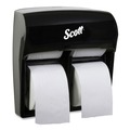 Toilet Paper Dispensers | Scott 44518 11.25 in. x 6.31 in. x 12.75 in. Pro High Capacity Coreless SRB Tissue Dispenser - Black (1/Carton) image number 0