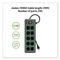 Surge Protectors | Belkin F9D1000-15 885 J 10 AC Outlets 15 ft. Cord Metal SurgeMaster Surge Protector - Dark Gray image number 5