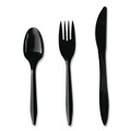 Cutlery | Boardwalk BWK4KITBLPP 4-Piece Mediumweight Cutlery Kit - Black (250/Carton) image number 2