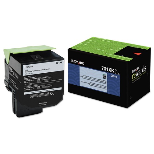 Ink & Toner | Lexmark 70C1XK0 Return Program 8,000 Page-Yield Extra High-Yield Toner - Black image number 0