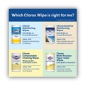 Hand Wipes | Clorox 30208 7 in. x 8 in. 1-Ply Disinfecting Wipes - Fresh Scent/Citrus Blend, White (75/Canister, 3 Canisters/Pack) image number 9