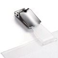 Label & Badge Holders | Durable 800519 Vertical/Horizontal Clip ID/Security Card Holder Set - Clear (25/Pack) image number 2