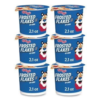 PRODUCTS | Kellogg's KEE12468 Frosted Flakes 2.1 oz. Single-Serve Breakfast Cereal Cups (6/Box)