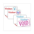Labels | C-Line 97004 3 in. x 2 in. Time's Up! Self-Expiring One-Day Visitor Badges - White (100/Box) image number 2