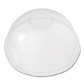 Cups and Lids | Karat C-KDL626 12 oz. to 24 oz. Cold Cup Dome PET Plastic Lids - Clear (1000/Carton) image number 0