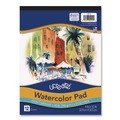 Copy & Printer Paper | Pacon P4910 9 x 12 Artist Watercolor Unruled Paper Pad - Yellow Cover/White Sheets image number 0