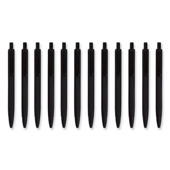 U Brands 5008U01-24 0.7 mm HB (#2) Cambria Soft Touch Mechanical Pencil - Black Lead, Black Barrel (12/Pack)