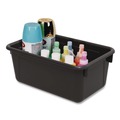 Boxes & Bins | Storex 62466E05C Cubby Bin, Neutral Tones 1.8 gal, 7.8-in x 12.09-in x 5.18-in, Black, 5/Pack image number 6
