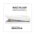 Back to School Sale | Fellowes Mfg Co. 5011401 LX820 20-Sheet Capacity Classic Full Strip Stapler - White image number 3