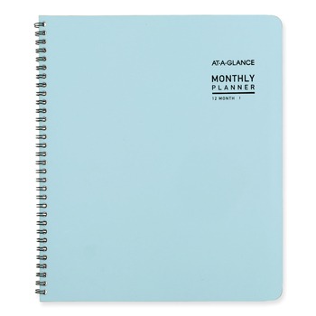 AT-A-GLANCE 7026XL38 11 in. x 9.5 in. 12-Month (Jan to Dec): 2026 Contemporary Lite Monthly Planner - Light Blue Cover