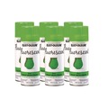 Painting | Rust-Oleum 342417 Specialty Fluorescent Spray Paint, Flat Fluorescent Green, 11 oz Aerosol Can, 6/Carton image number 0