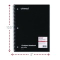 Notebooks & Pads | Universal UNV66624 10.5 in. x 8 in. 1-Subject Wide/Legal Rule Wirebound Notebook - Assorted Cover Colors (4/Pack) image number 4