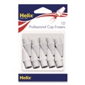 Erasers & Correction Supplies | Maped Helix 37360 Professional Hi-Polymer Oversized Pencil Cap Erasers For Pencil Marks - White (10/Pack) image number 0