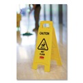 Just Launched | Rubbermaid Commercial FG611277YEL 11 in. x 12 in. x 25 in. Caution Wet Floor Sign - Bright Yellow image number 3