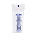 Cups and Lids | SOLO VL34R-0007 Polystyrene Vented Hot Cup Lids Fits 4 oz Cups - White (100/Pack, 10 Packs/Carton) image number 3