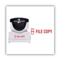 Stamps & Stamp Supplies | ACCUSTAMP2 035596 1.63 in. x 0.5 in. FILE COPY Pre-Inked Shutter Stamp - Red image number 1