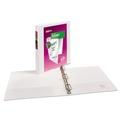 Back to School Sale | Avery 17012 3 Slant Rings 1 in. Capacity 11 in. x 8.5 in. Durable View Binder with DuraHinge - White image number 2