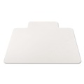 Office Chair Mats | Alera CM2E232ALEPL 45 x 53 All Day Use Non-Studded Chair Mat for Hard Floors - Clear image number 2
