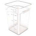 Food Trays, Containers, and Lids | Carlisle 1195607 11.13 in. x 11.13 in. x 15.72 in. 22 qt. Squares Polycarbonate Food Storage Container - Clear image number 0