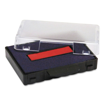 Trodat P5440BR 1.13 in. x 2 in. Professional Replacement Ink Pad for Trodat Custom Self-Inking Stamps - Blue/Red