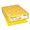 Copy & Printer Paper | Neenah Paper 26701 8.5 in. x 11 in. 20 lbs Bond Weight Exact Brights Paper - Bright Yellow (500/Ream) image number 0