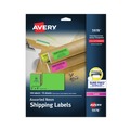 Labels | Avery 05978 2 in. x 4 in. High-Visibility Permanent Laser ID Labels - Assorted Neon (150/Pack) image number 0
