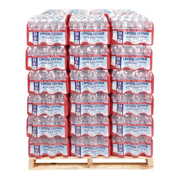 Crystal Geyser 24514 7 16.9 oz. Bottle Alpine Spring Water (1-Pallet)