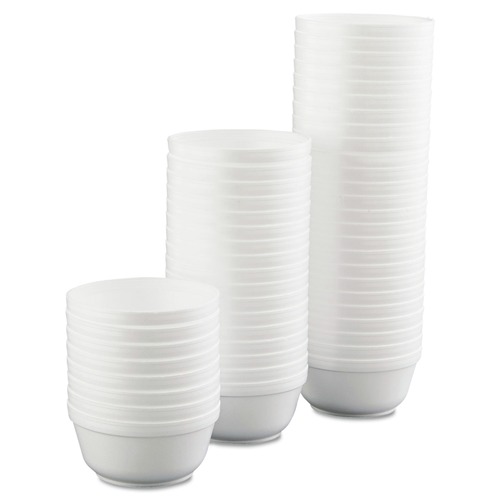 Just Launched | Dart 12B32 12 oz. Insulated Foam Bowls - White (1000/Carton) image number 0