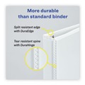 Binders | Avery 79791 3 Slant Rings 3 in. Capacity 11 in. x 8.5 in. Heavy-Duty Non Stick View Binder with DuraHinge - White (2/Pack) image number 3