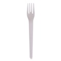  | Eco-Products EP-S012 Plantware 6 in. Compostable Cutlery Fork - Pearl White (1000/Carton) image number 0