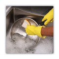 Cleaning Tools | Boardwalk 63BWK LD 0.7 in. Thick 3.6 in. x 6.1 in. Individually Wrapped Light Duty Scrubbing Sponge - Yellow/White (20/Carton) image number 4