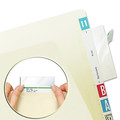 File Folders | Tabbies 58385 3.5 in. x 2 in. Top Tab Self-Adhesive Label/File Folder Protector - Clear (5-Box) image number 2