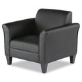 Just Launched | Alera ALERL23LS10B Reception Lounge Sofa Series 35.43 in. x 30.7 in. x 32.28 in. Club Chair - Black image number 2