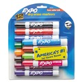 Washable Markers | EXPO SAN80699A Broad Chisel Tip Low-Odor Dry-Erase Marker - Assorted Colors (12/Pack) image number 1